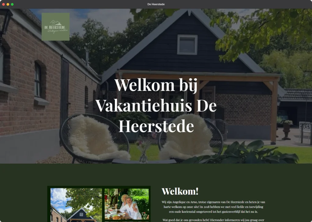 Website De Heerstede gemaakt door Mike's Webhouse webdesign voorbeeld
