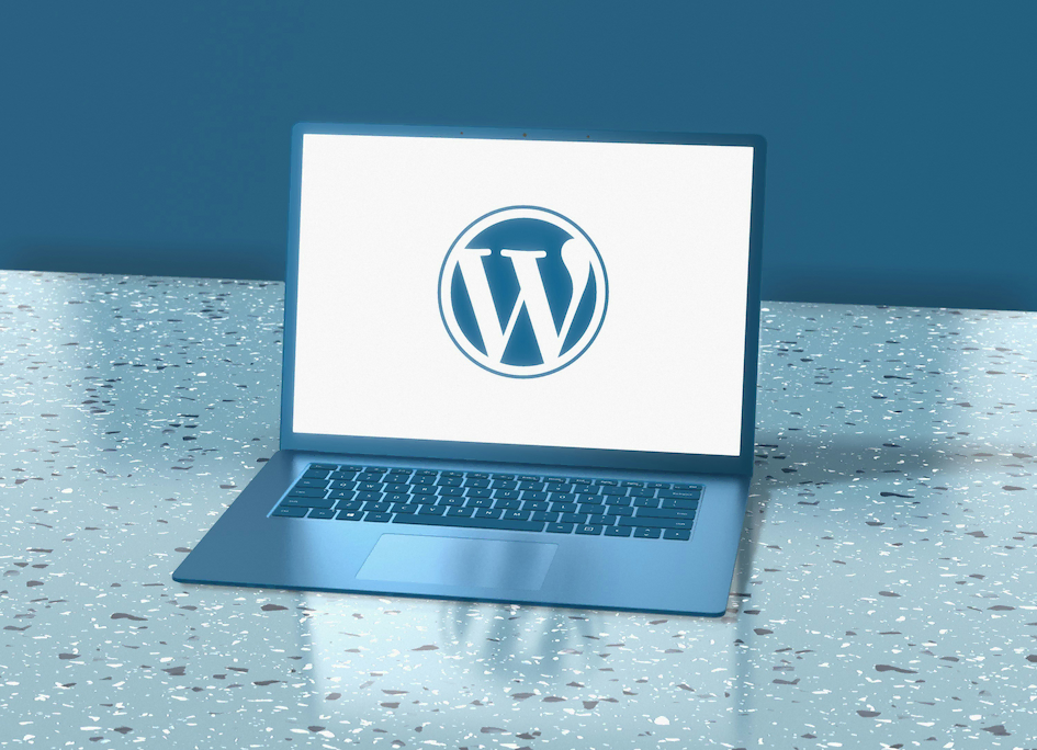 website onderhoud uitvoeren op een laptop met instellingen in beeld